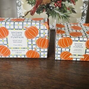 Beekman Brown Sugar Pumpkin Goat Milk Bar Soap & Hand Salve